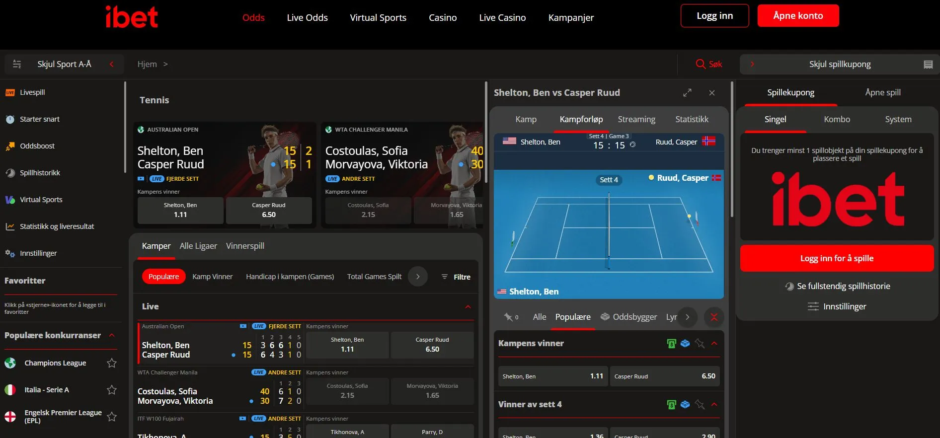 Registrering og innlogging Registrering og innlogging